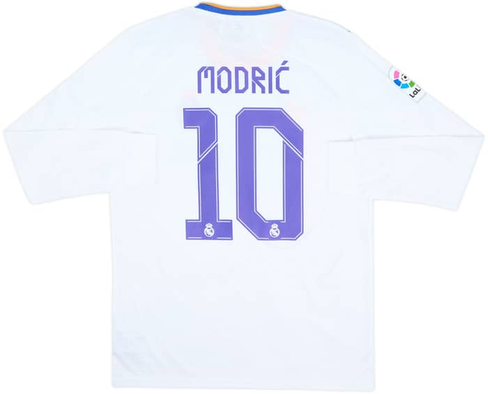 2021-22 Real Madrid Home L/S Shirt Modric #10 (M)