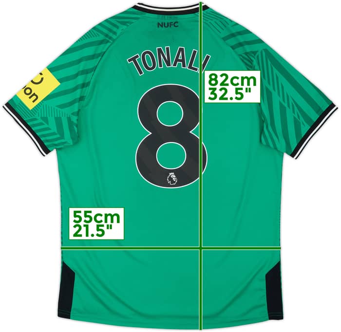 2023-24 Newcastle Away Shirt Tonali #8 - 7/10 - (XL)