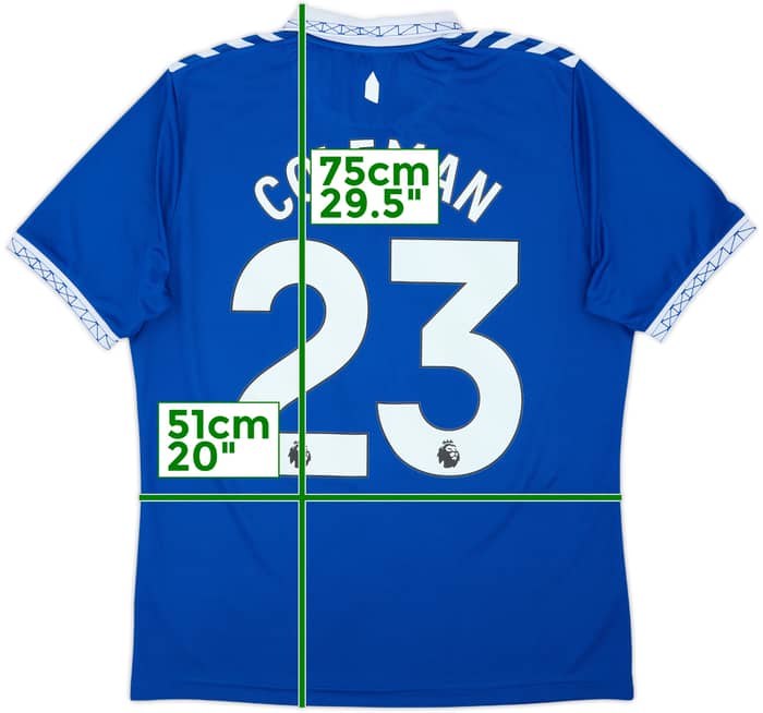 2023-24 Everton Home Shirt Coleman #23 - 8/10 - (L)