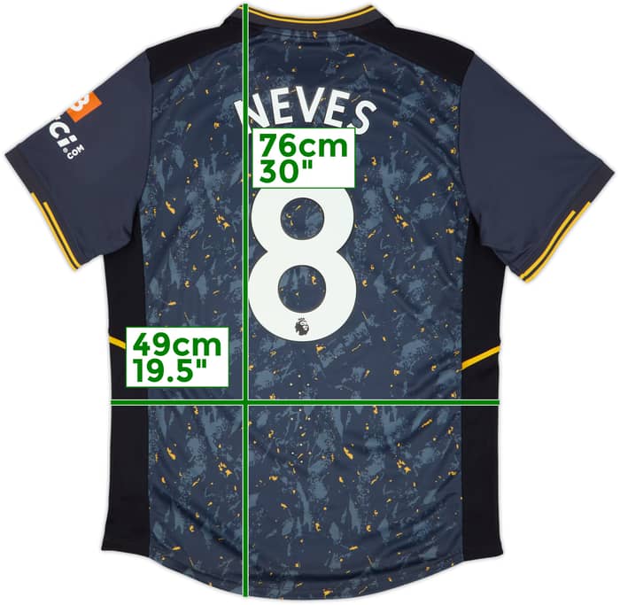 2021-22 Wolves Away Shirt Neves #8 - 10/10 - (L)