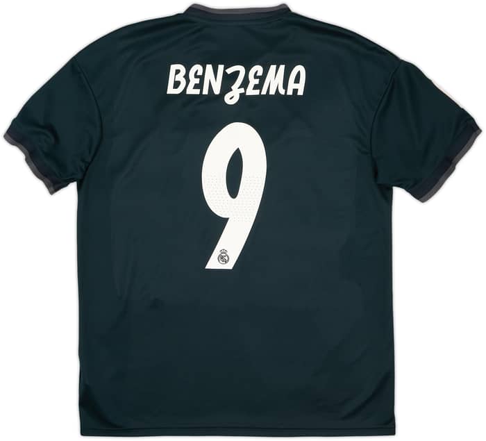 2018-19 Real Madrid Away Shirt Benzema #9 - 8/10 - (M)