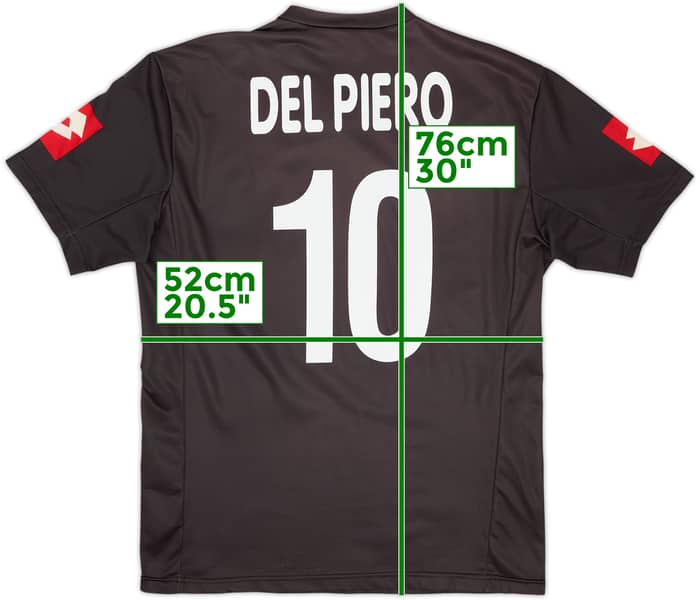 2001-02 Juventus Away Shirt Del Piero #10 - 8/10 - (L)