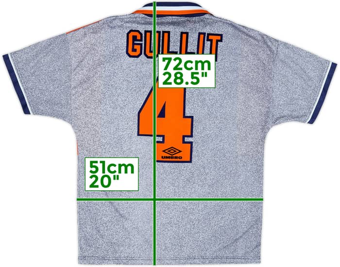1994-96 Chelsea Away Shirt Gullit #4 - 10/10 - (M)