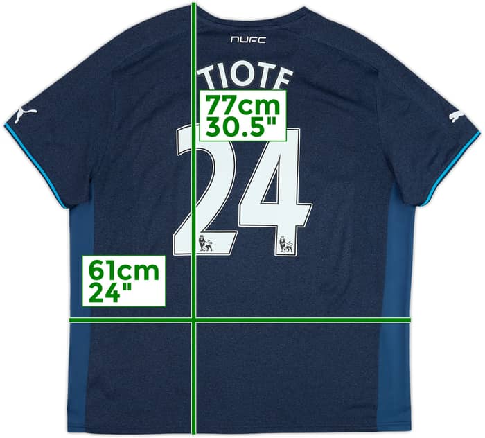 2013-14 Newcastle Away Shirt Tiote #24 - 9/10 - (XL)