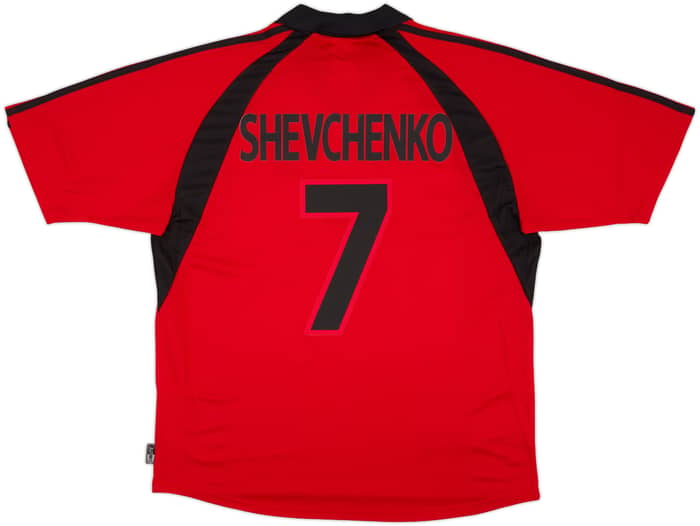 Camiseta de la tercera equipación del AC Milan 2001-02 Shevchenko #7 (XL)