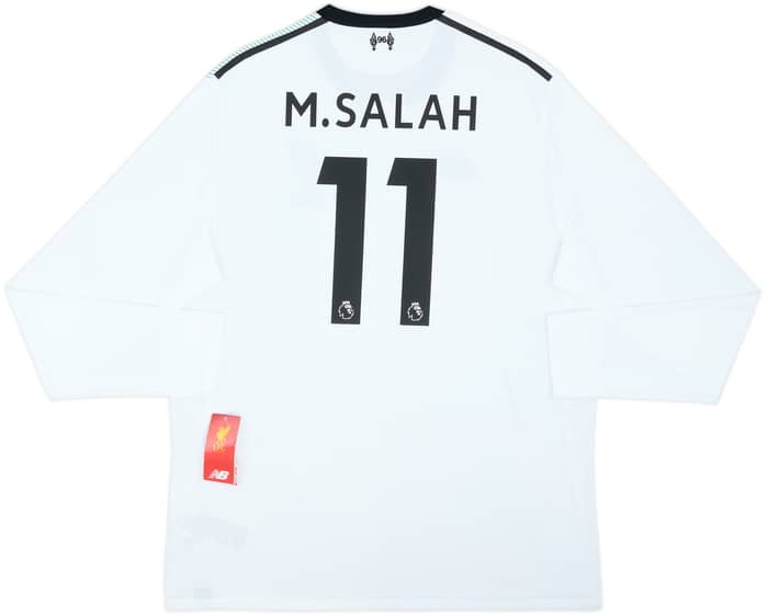 2017-18 Liverpool Away L/S Shirt M.Salah #11 (XL)