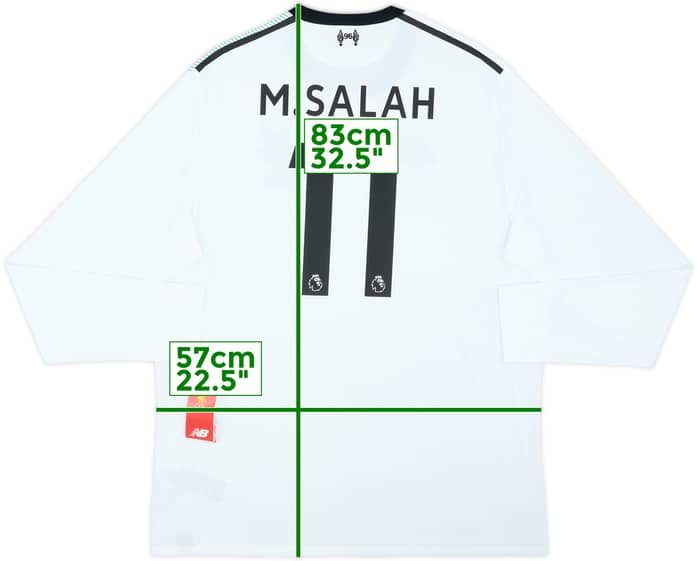 2017-18 Liverpool Away L/S Shirt M.Salah #11 (XL)