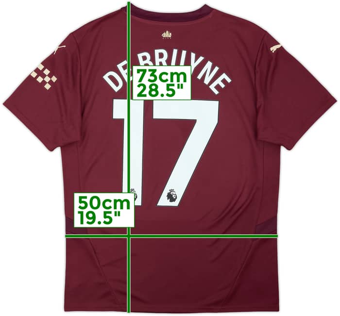 Camiseta de la tercera equipación del Manchester City 2024-25 De Bruyne #17 (M)