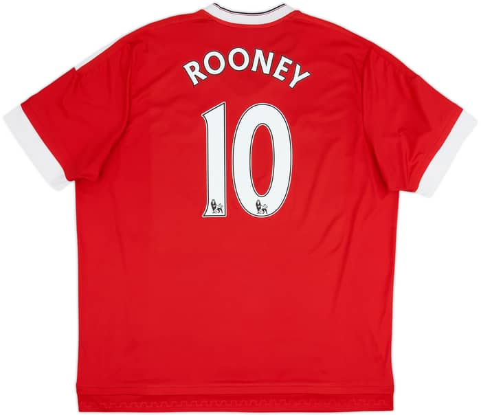 2015-16 Manchester United Home Shirt Rooney #10 - 7/10 - (3XL)