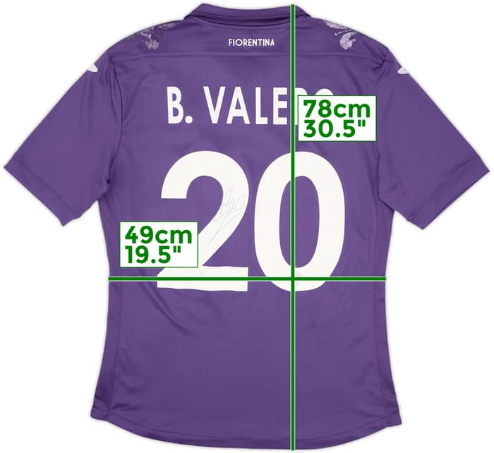 2013-14 Fiorentina Signed Home Shirt B.Valero #20 - 5/10 - (L)