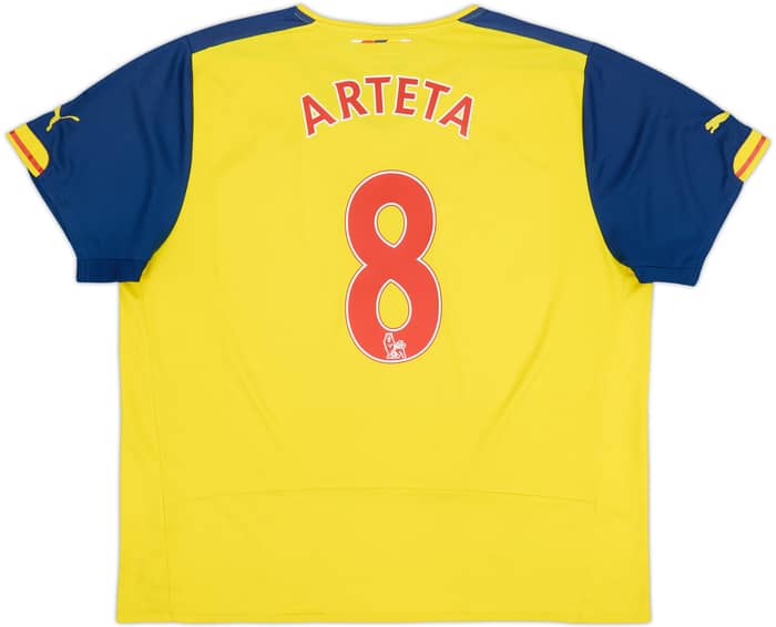 2014-15 Arsenal Away Shirt Arteta #8 - 5/10 - (XXL)