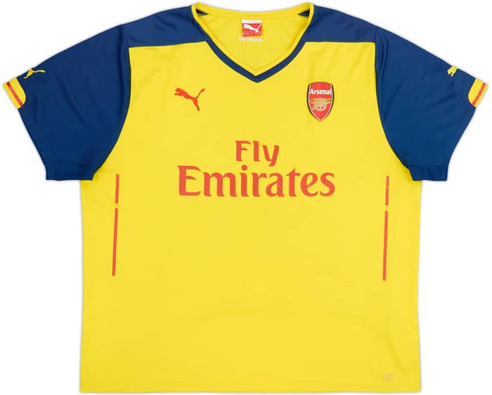 2014-15 Arsenal Away Shirt Arteta #8 - 5/10 - (XXL)