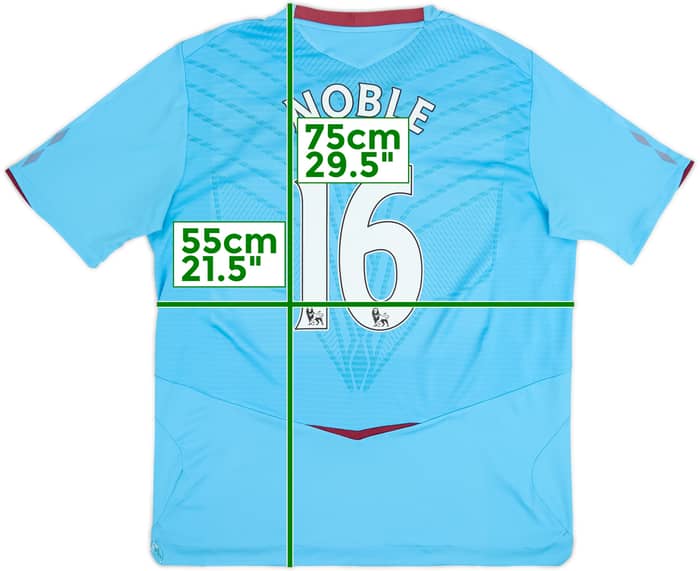 2008-09 West Ham Away Shirt Noble #16 - 6/10 - (XL)