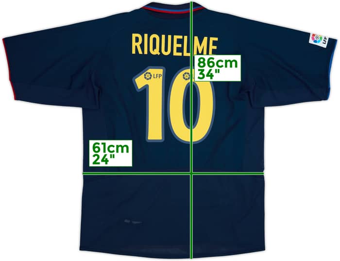 2002-03 Barcelona Player Issue Away Shirt Riquelme #10 - 8/10 - (XXL)