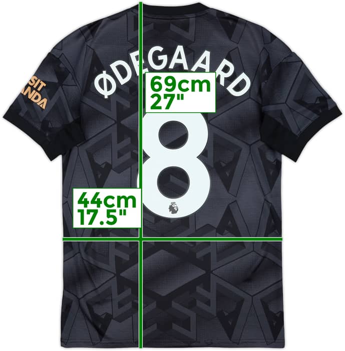 2022-23 Arsenal Away Shirt Odegaard #8 - 7/10 - (XS)