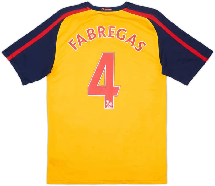 2008-09 Arsenal Away Shirt Fabregas #4 - 4/10 - (S)