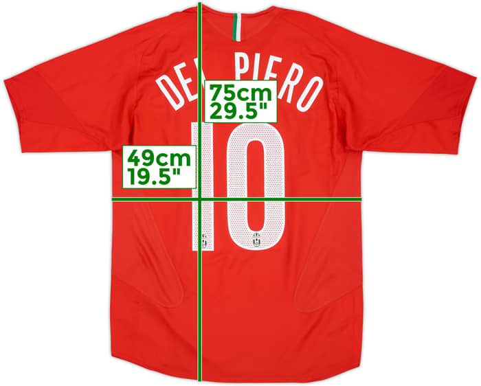 2005-06 Juventus Away Shirt Del Piero #10 - 5/10 - (S)