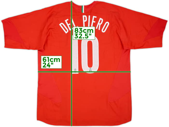 2005-06 Juventus Away Shirt Del Piero #10 - 6/10 - (XL)