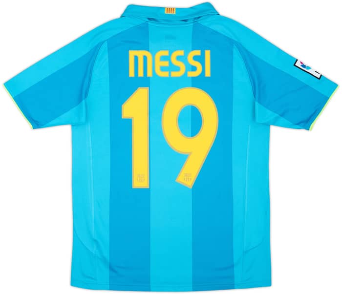 2007-09 Barcelona Away Shirt Messi #19 - 10/10 - (XL.Boys)