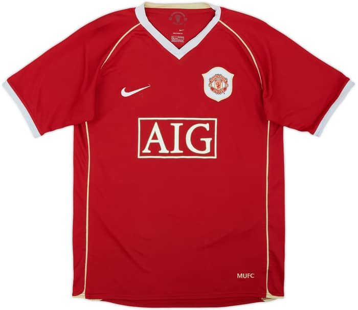 2006-07 Manchester United Home Shirt Rooney #8 - 6/10 - (XL.Boys)