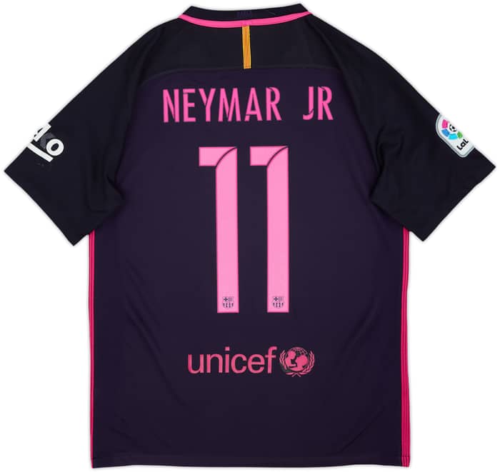 2016-17 Barcelona Away Shirt Neymar Jr #11 - 6/10 - (M)