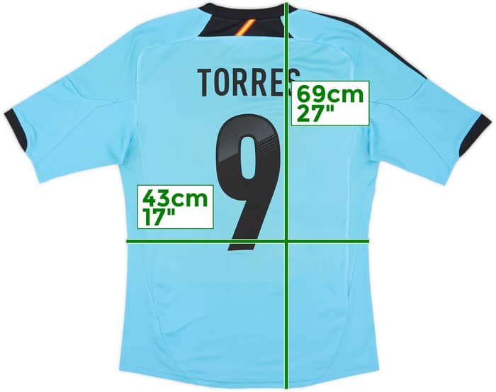2012-14 Spain Away Shirt Torres #9 - 6/10 - (S)