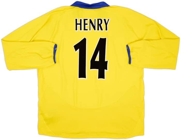 2003-05 Arsenal Away L/S Shirt Henry #14 - 6/10 - (XXL)