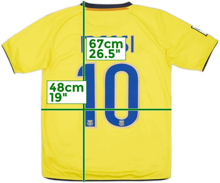2008-10 Barcelona Away Shirt Messi #10 - 9/10 - (XL.Boys)