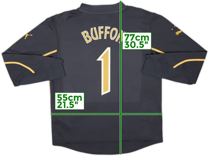 2003-04 Italy GK Shirt Buffon #1 - 7/10 - (XL)