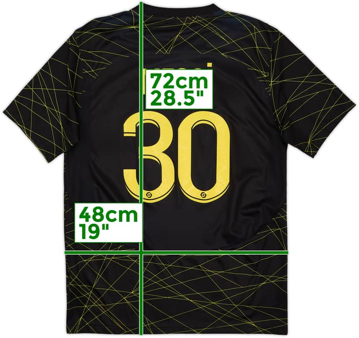 2022-23 Paris Saint-Germain Fourth Shirt Messi #30 - 10/10 - (M)