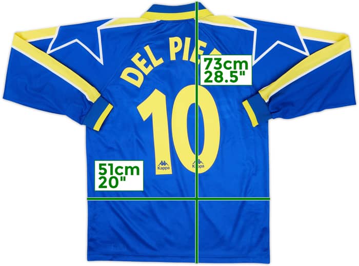 1996-97 Juventus Away L/S Shirt Del Piero #10 - 9/10 - (M)