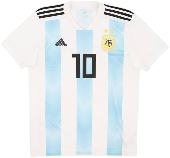 2018-19 Argentina Home Shirt Messi #10 - 6/10 - (S)