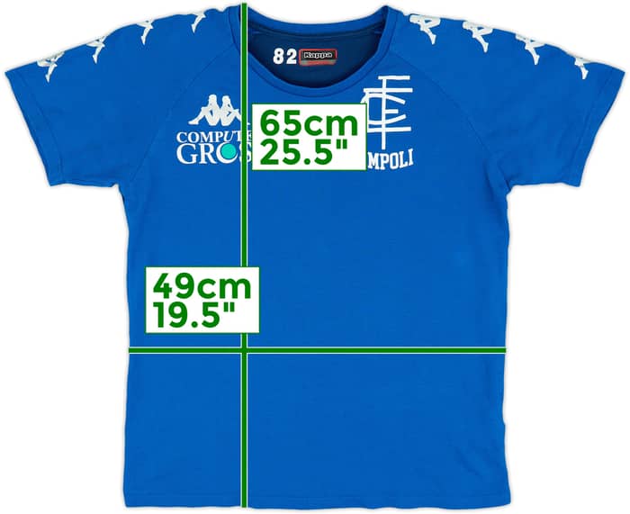 2020-21 Empoli Kappa Player Issue Training Shirt #82 - 8/10 - (M)