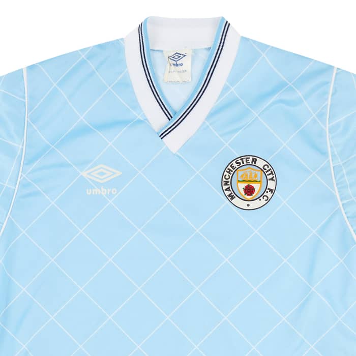 1987-89 Manchester City Home Shirt - 8/10 - (S)