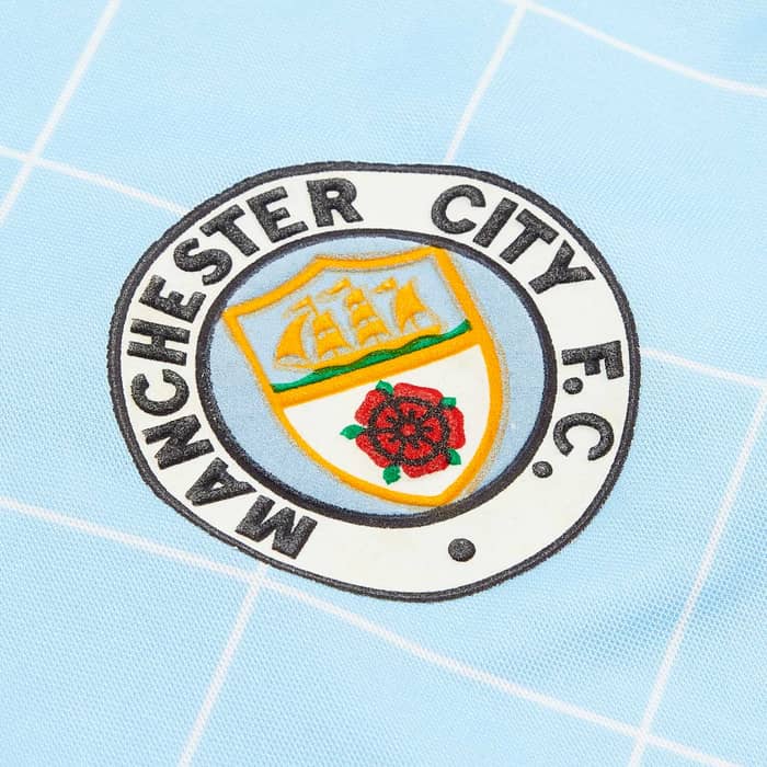 1987-89 Manchester City Home Shirt - 8/10 - (S)