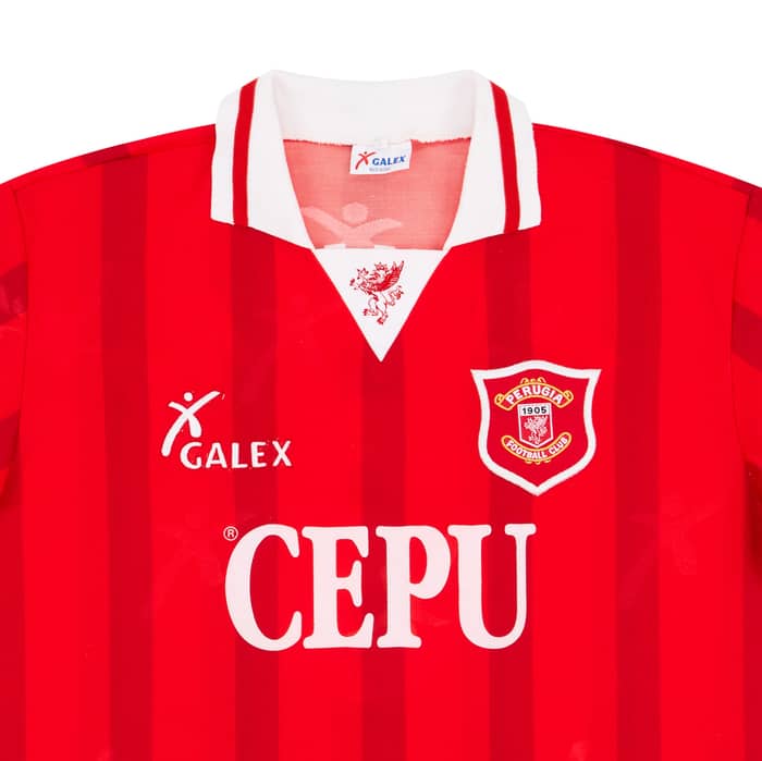 1996-97 Perugia Player Issue Home Shirt Di Chiara #3 - 8/10 - (XL)