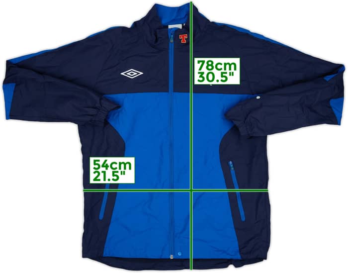 2010-11 Rangers Umbro Hooded Rain Jacket - 8/10 - (M)