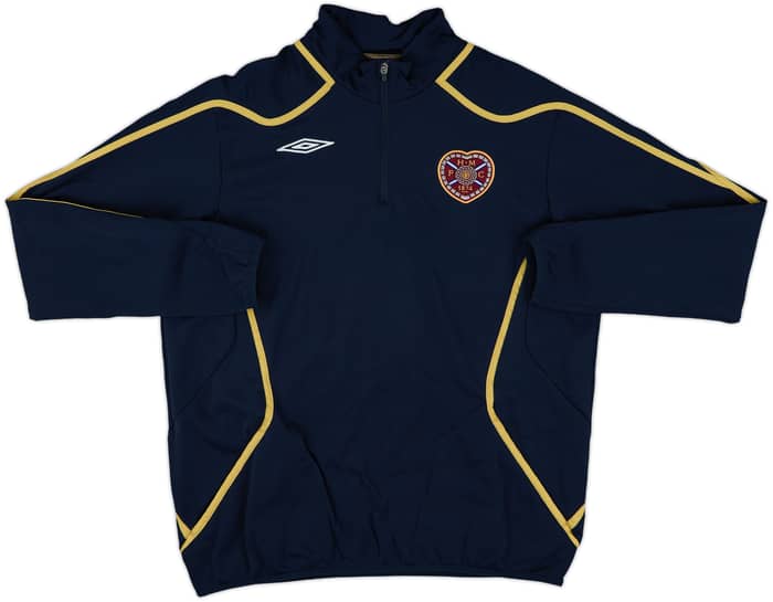 2007-08 Hearts Umbro 1/4 Zip Drill Top - 10/10 - (XL)