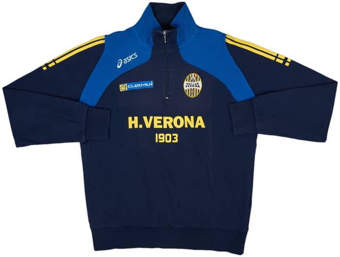 2007-08 Hellas Verona Asics 1/4 Zip Drill Top - 6/10 - (L)