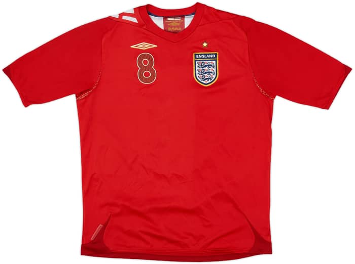 2006-08 England Away Shirt Lampard #8 - 6/10 - (XL.Boys)