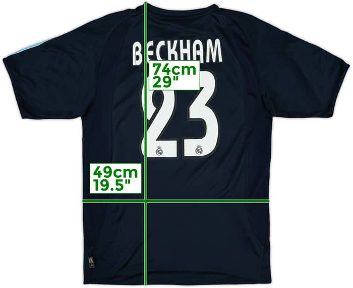 2003-04 Real Madrid Away Shirt Beckham #23 - 10/10 - (S)