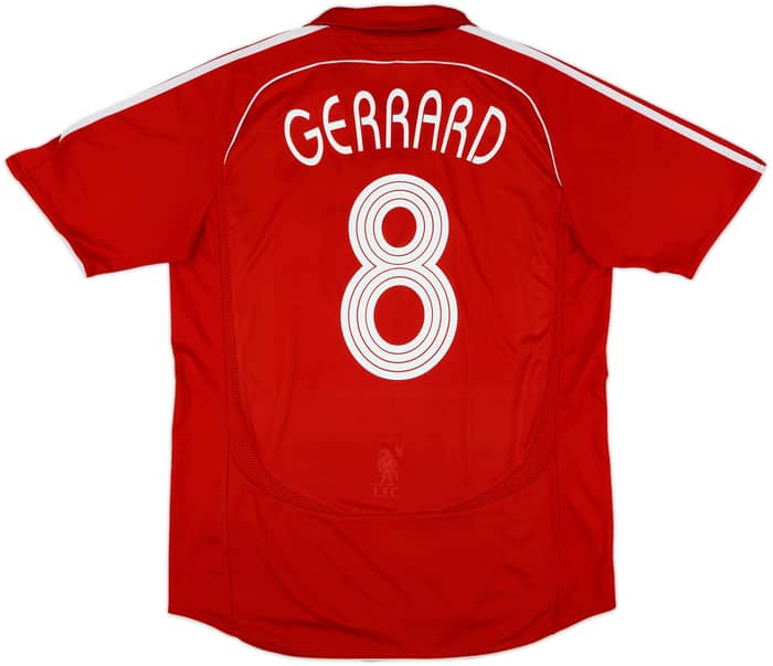 2006-08 Liverpool Home Shirt Gerrard #8 - 6/10 - (L)