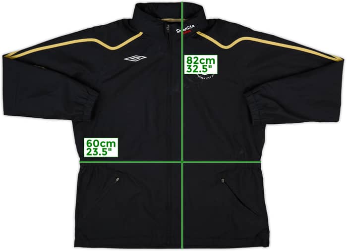 2008-09 Swansea Umbro Hooded Track Jacket - 8/10 - (XL)