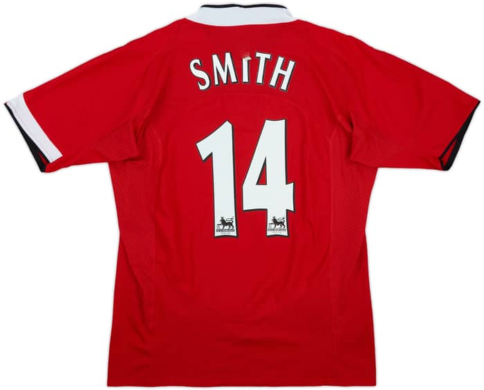 2004-06 Manchester United Home Shirt Smith #14 - 5/10 - (M)