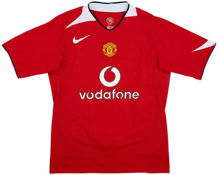 2004-06 Manchester United Home Shirt Smith #14 - 5/10 - (M)