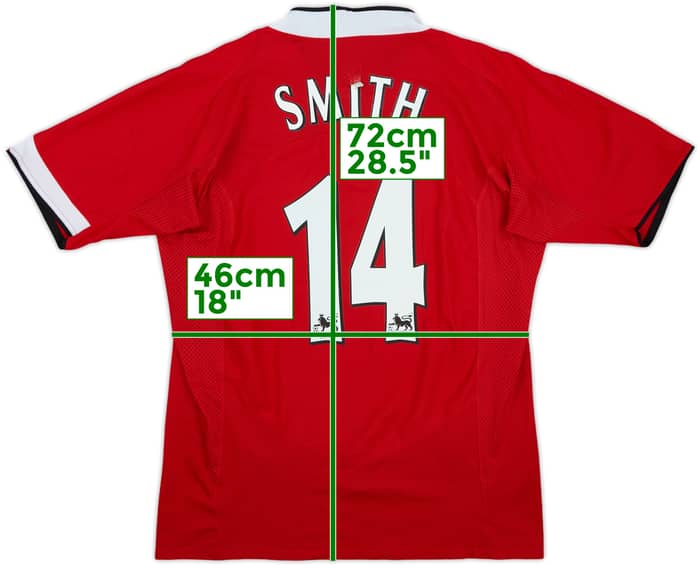 2004-06 Manchester United Home Shirt Smith #14 - 5/10 - (M)