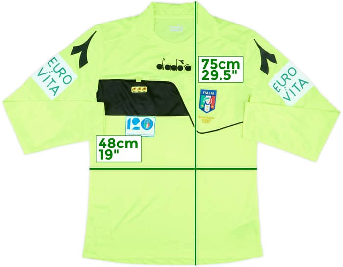 2018-19 Italy Diadora Referee L/S Shirt - 9/10 - (S)