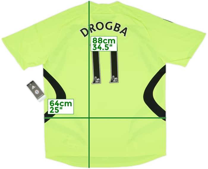 2007-08 Chelsea Away Shirt Drogba #11 (XL)