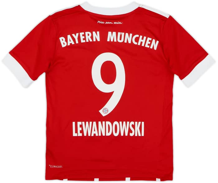 2017-18 Bayern Munich Home Shirt Lewandowski #9 - 8/10 - (S.Boys)