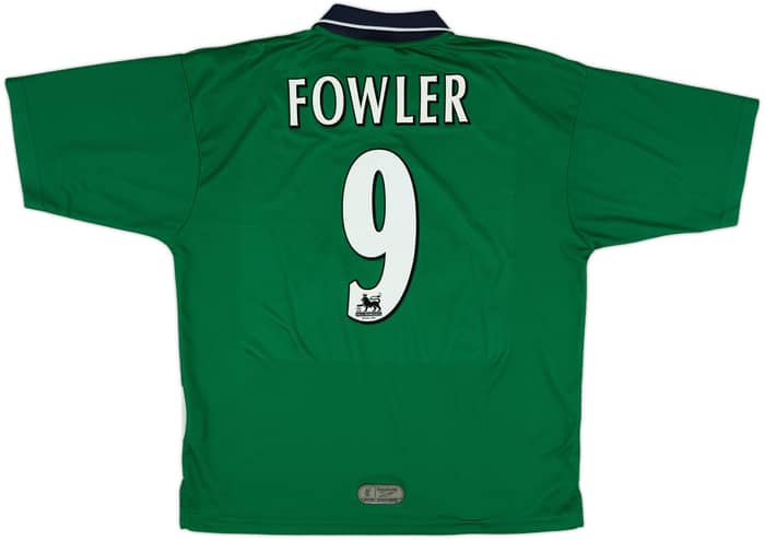 1999-00 Liverpool Away Shirt Fowler #9 - 8/10 - (L)